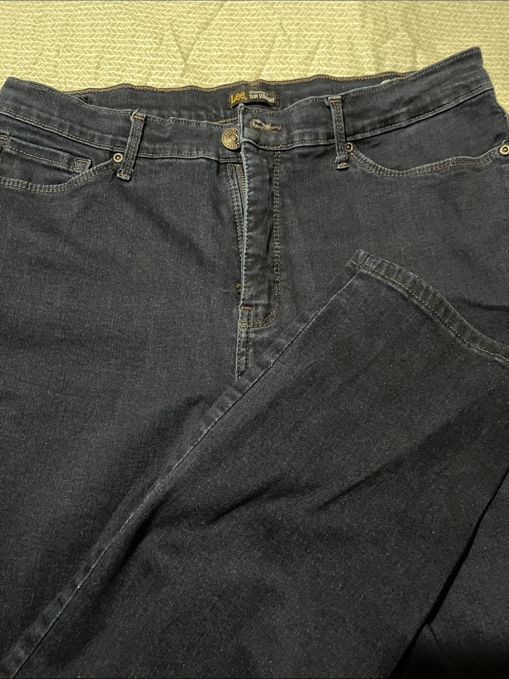 Lee Black Wash Straight Jeans